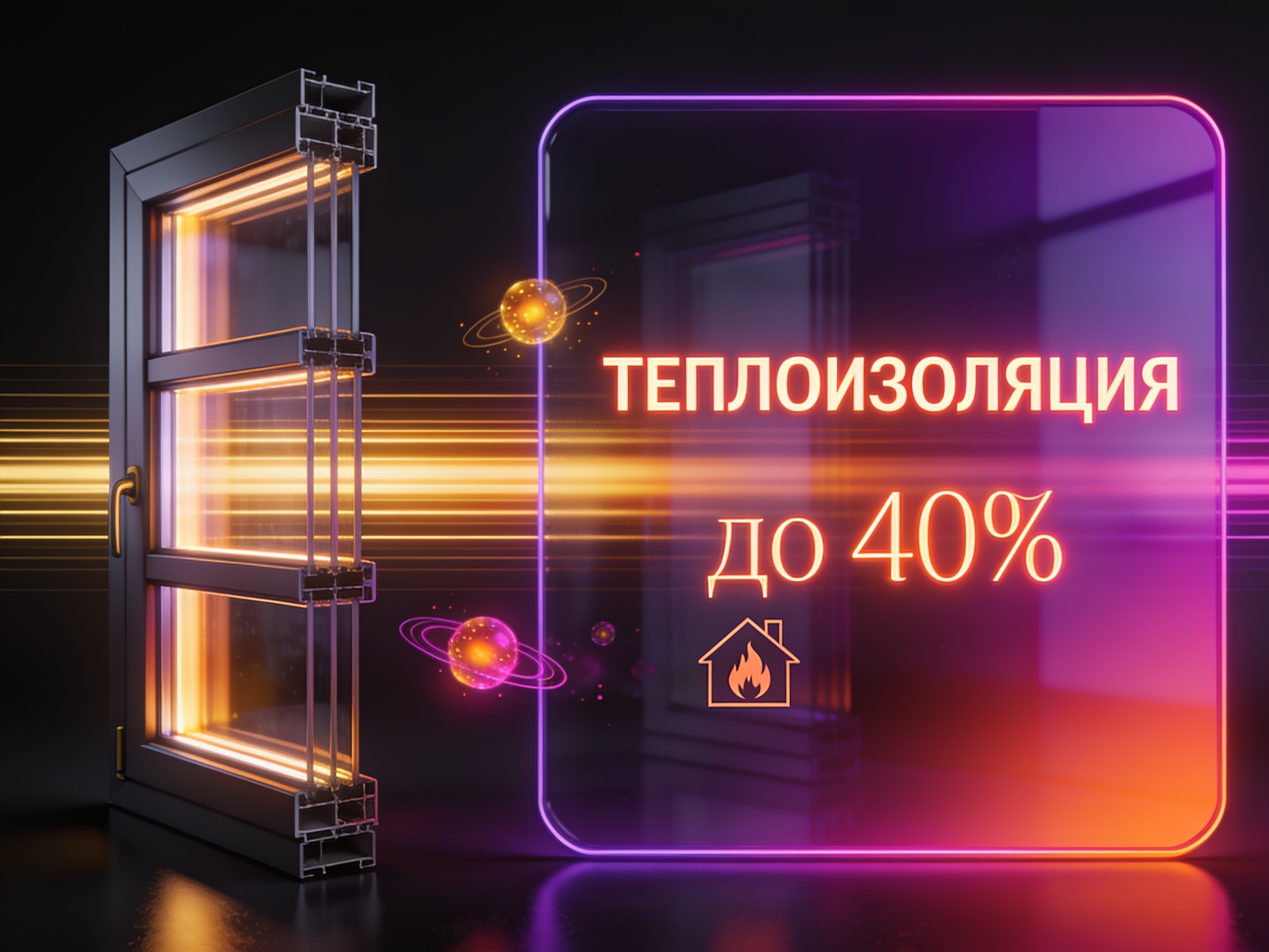Теплоизоляция до 40%